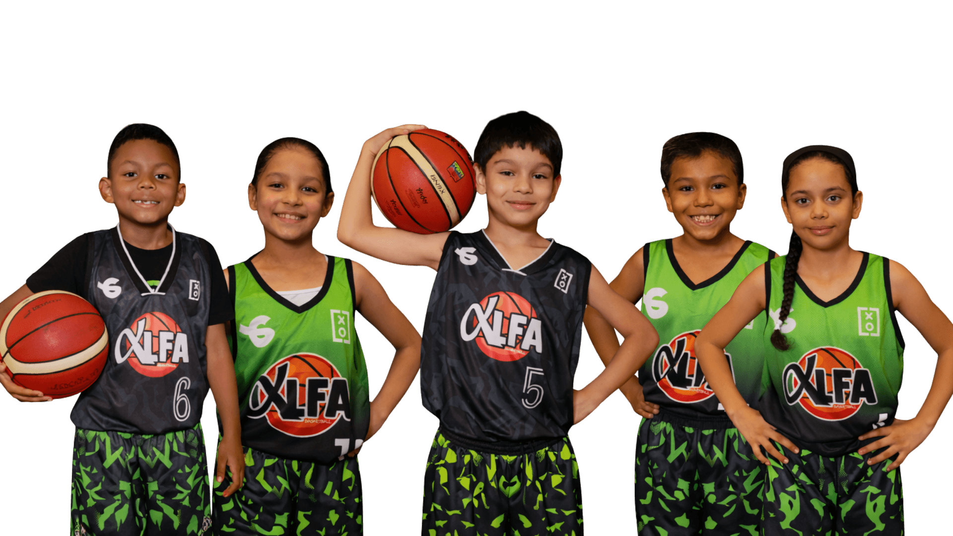Jugadores infantiles Alfa Basketball